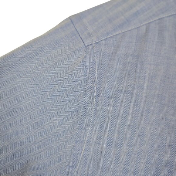 Graham & Gunn Men S* Dress Shirt Light Blue Business Casual Modest Neutral Shirt - Picture 10 of 16